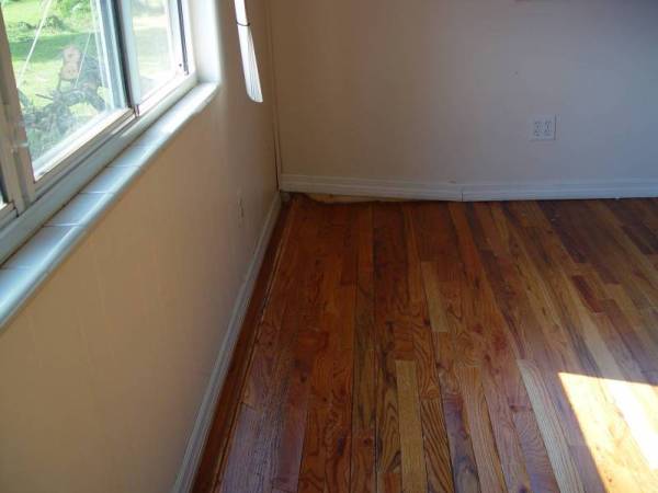 Oak Floor with Water Damage